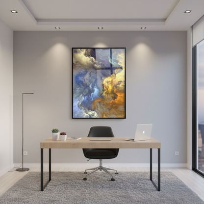 Nordic Decor Abstract Cloud Mist | Wall Art