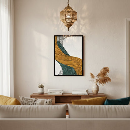 Rumlly Abstract Gilded Canvas Frames | Wall Art