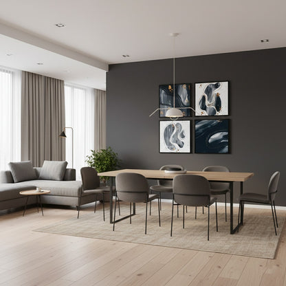 MUET Hand Painted Watercolor (4Panel) Wall Art