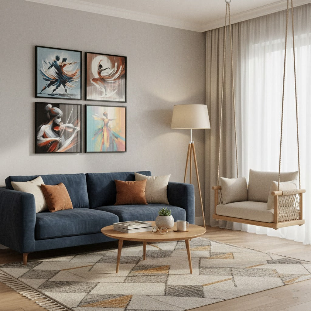 Ballet Dancer (4Panel) Wall Art