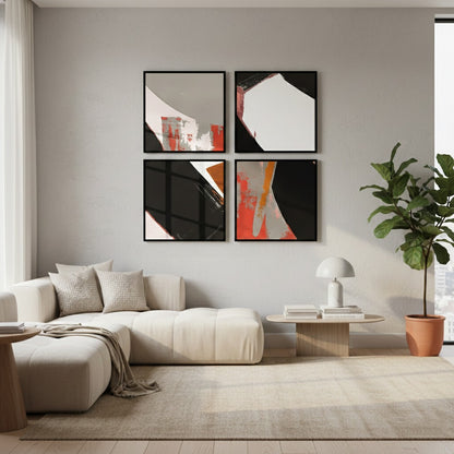 Abstract Versatile Hand Art (4Panel) Wall Art