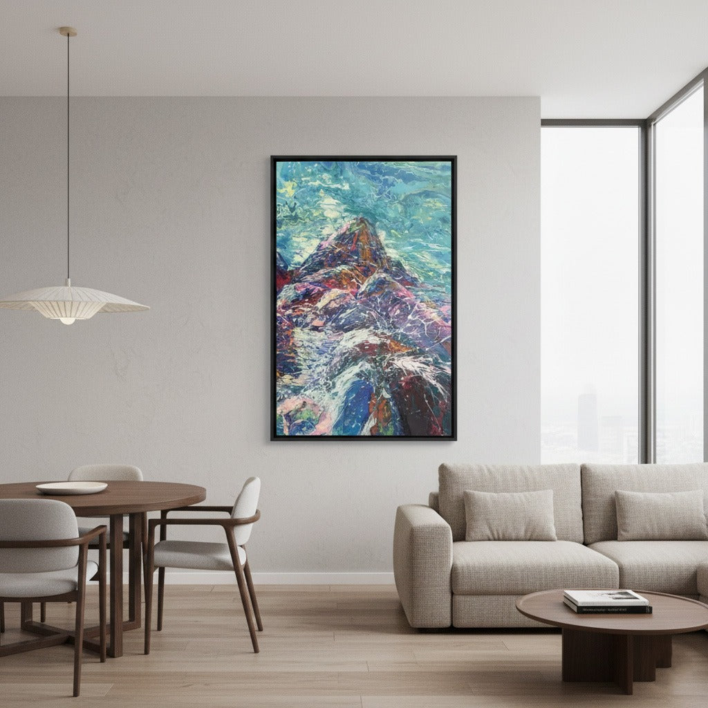 Mountain Heart Canvas Wall Art