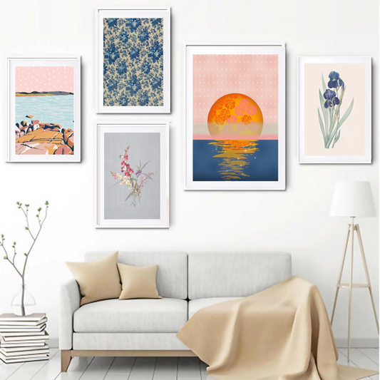 Travel Frame set, Aesthetic Style Drawing Room Decor