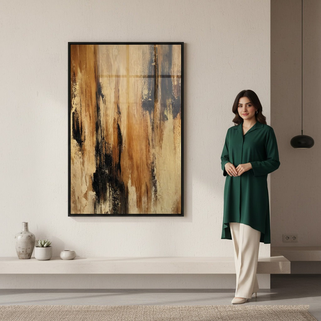 Modern Wooden Style Canvas Wall Art
