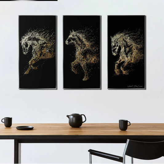 Trio of Golden Horses - 3 Parts