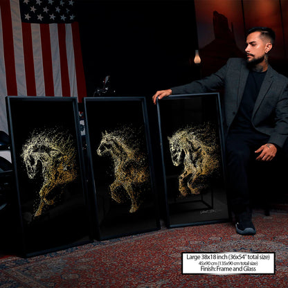 Trio of Golden Horses - 3 Parts