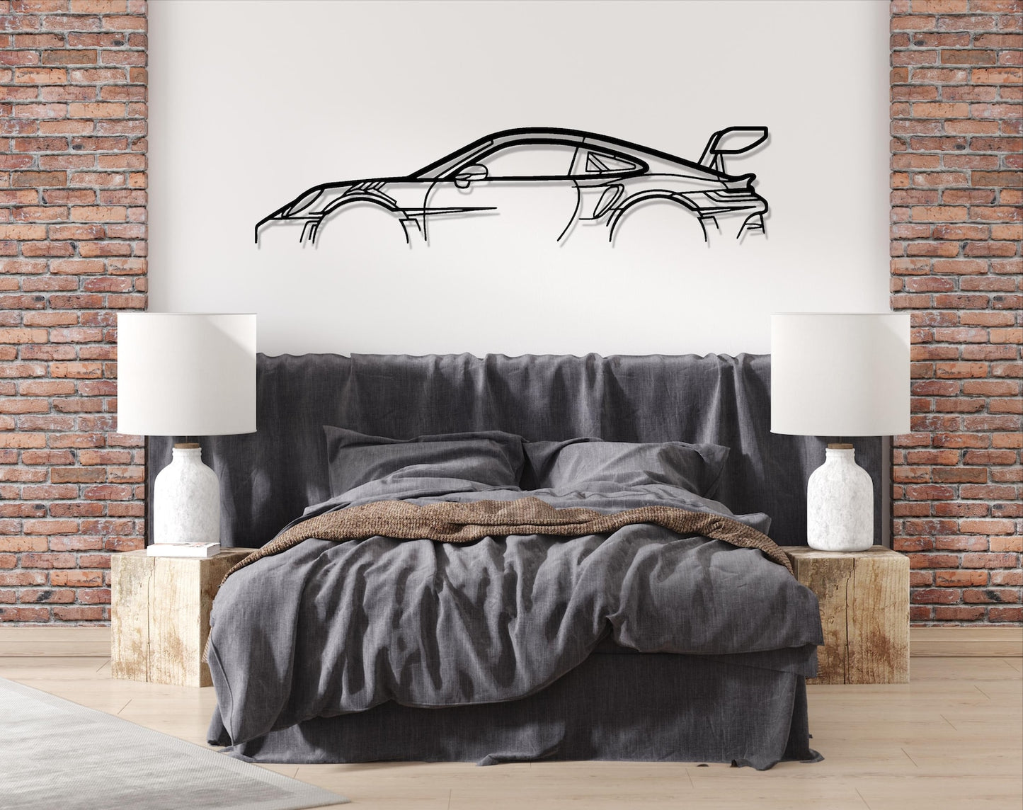 Sports Car Metal Wall Decor