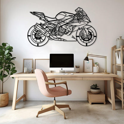 Superbike Motorcycle Metal Decor Art