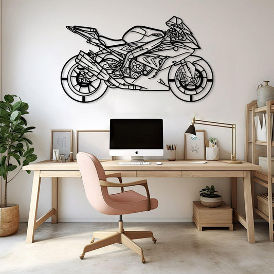 Superbike Motorcycle Metal Decor Art