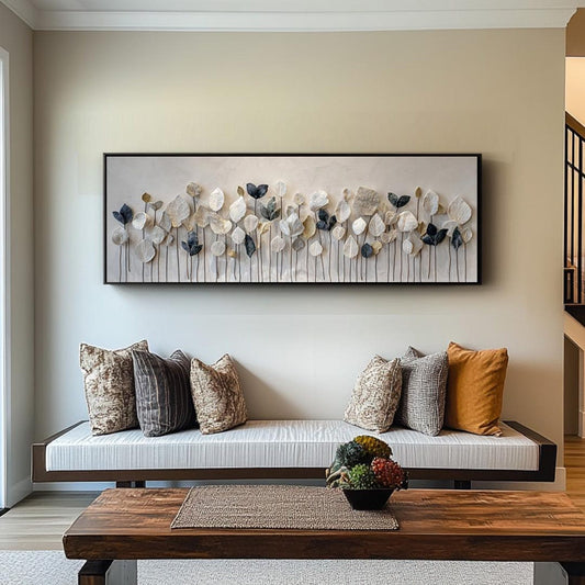 Wide Horizontal Abstract Nature Wall Art