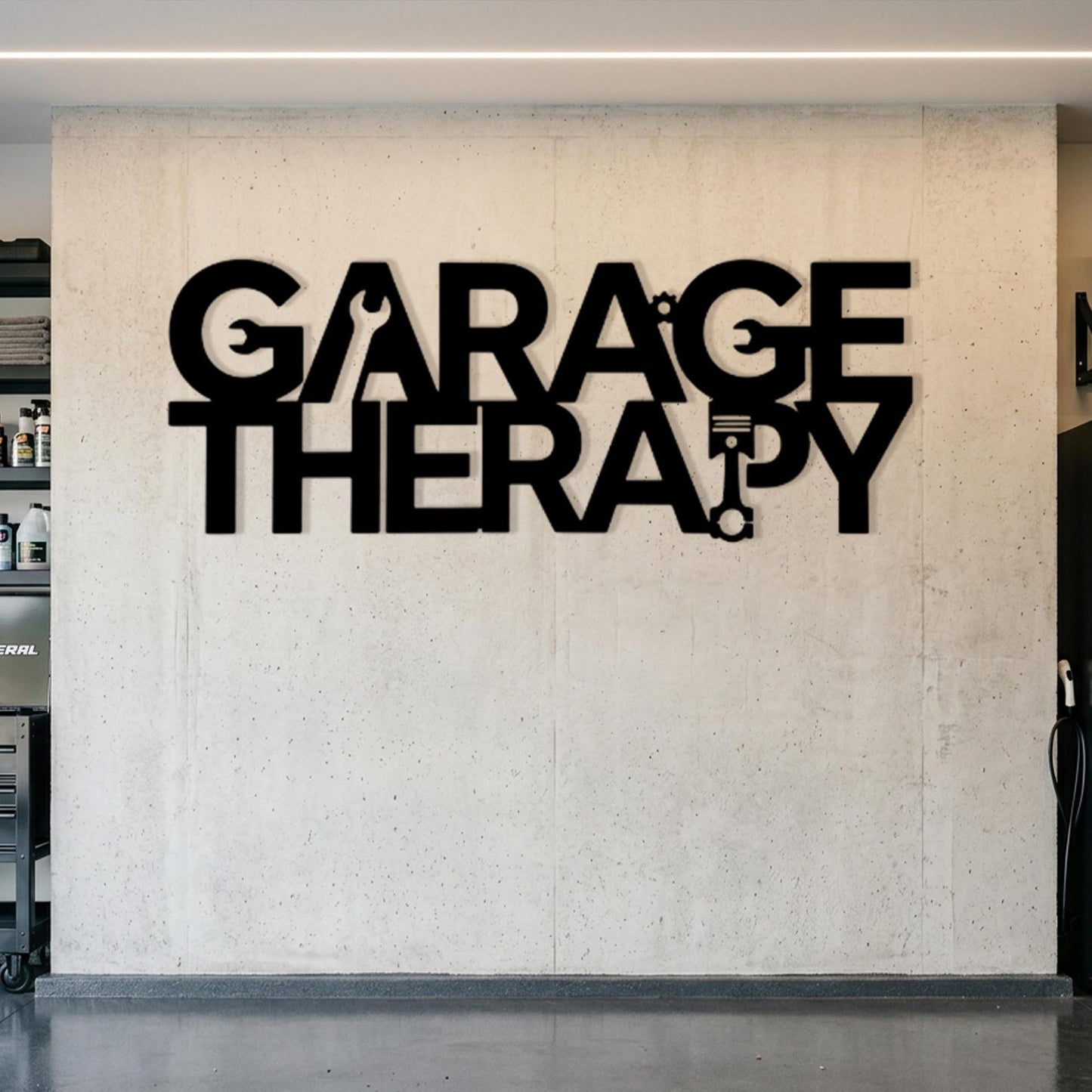 Garage Therapy Metal Sign Wall Art