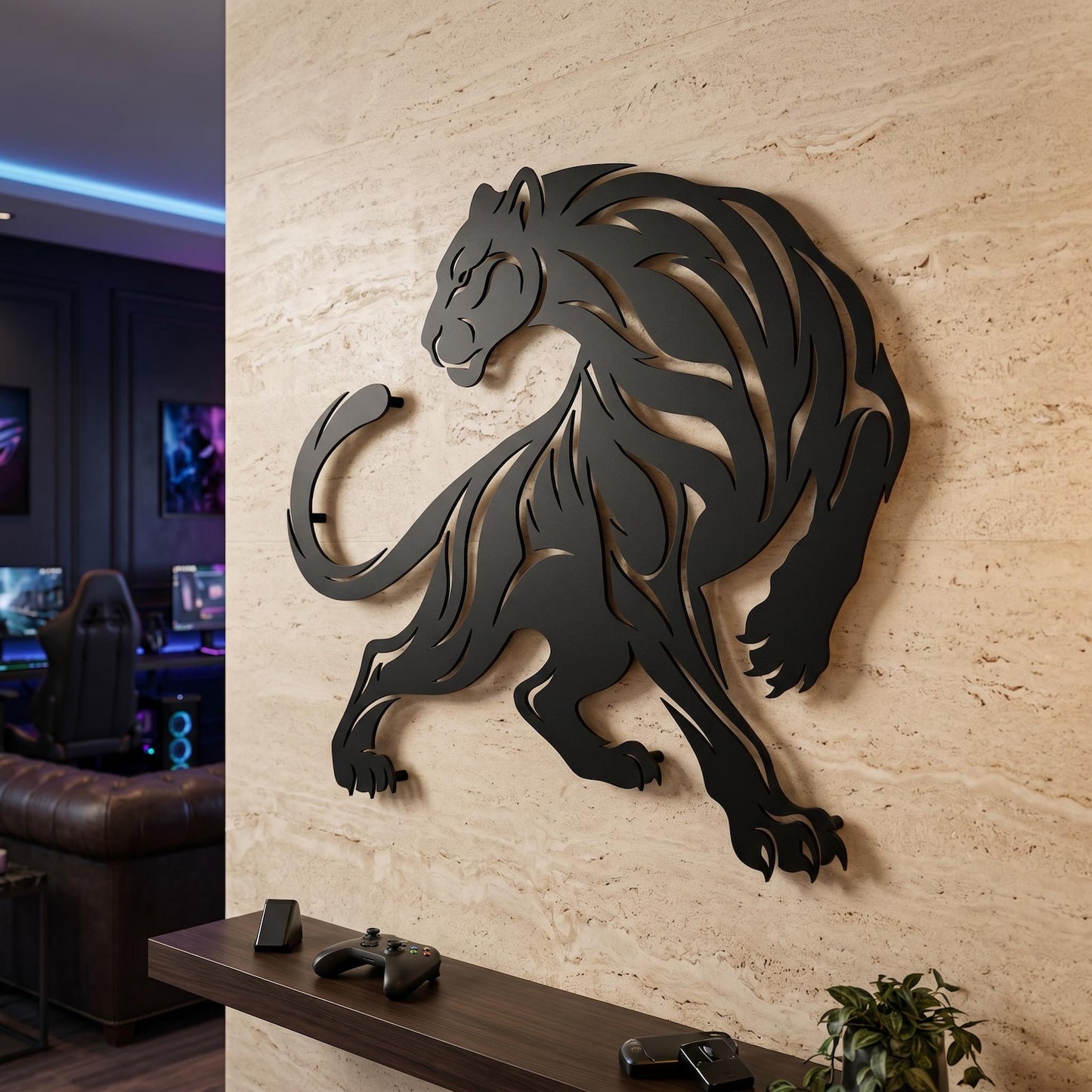 Tribal Panther Metal Wall Art Cricut