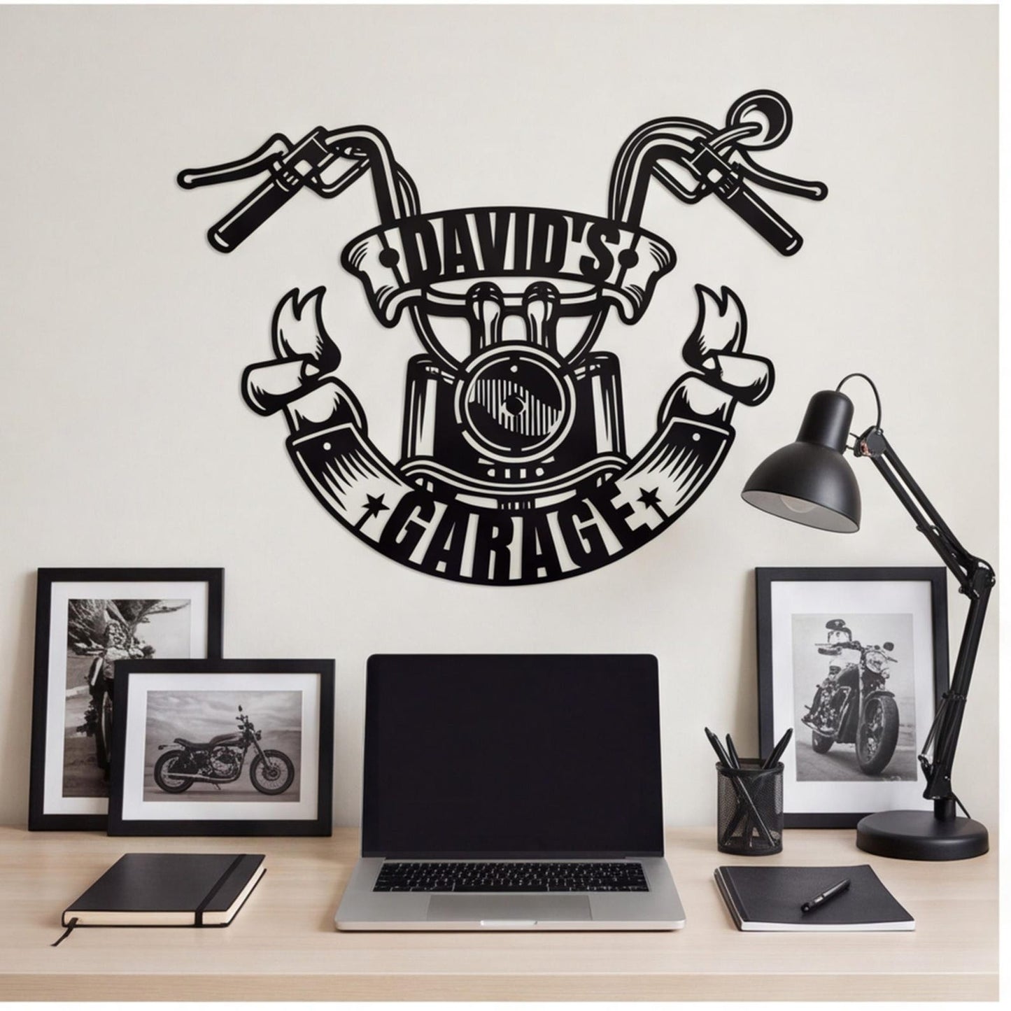 Custom Motorcycle Metal Sign, Personalized Metal Art