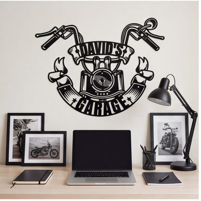 Custom Motorcycle Metal Sign, Personalized Metal Art