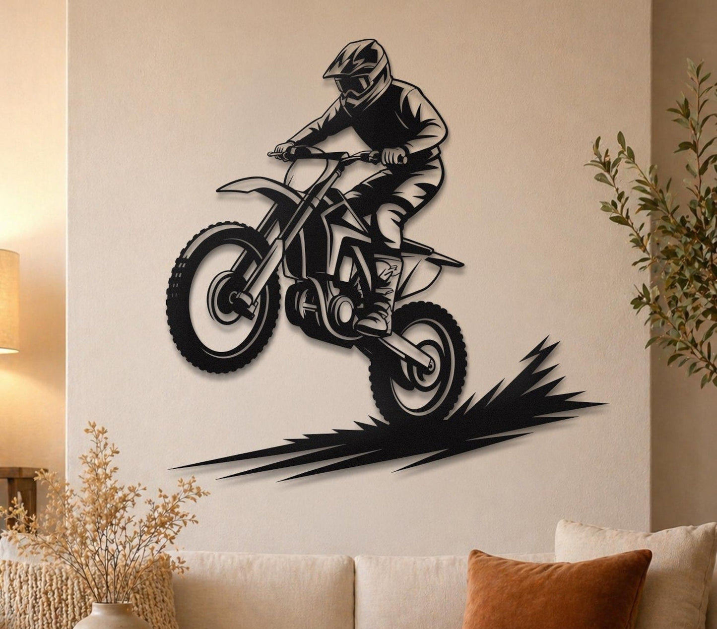 Motorcycle Metal Wall Art | Mountain Adventure