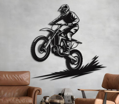 Motorcycle Metal Wall Art | Mountain Adventure