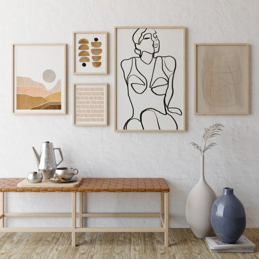 Boho Wall Art Set of 5