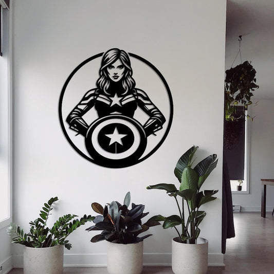 Captain America (Woman)  Metal Wall Art