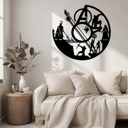 Superhero Wall Art Metal Sign