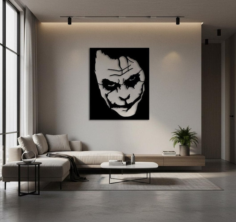 Joker Face Metal Wall Art
