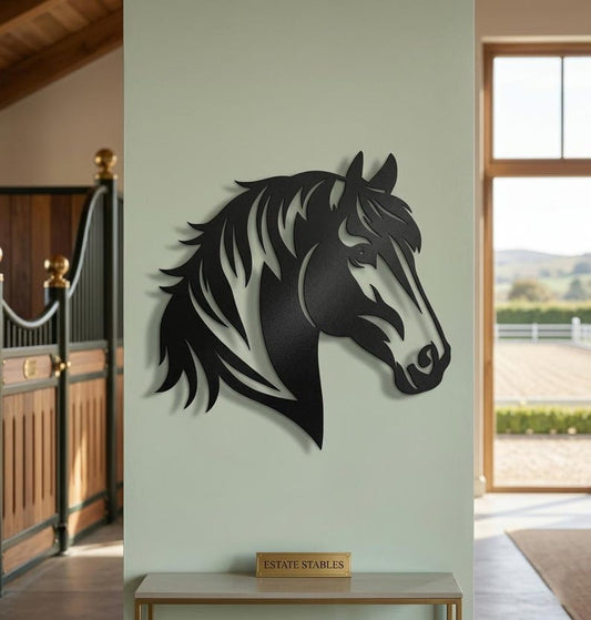 Horse Head Metal Wall Art