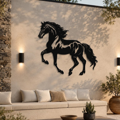Extra Large Metal Horse Wall Art