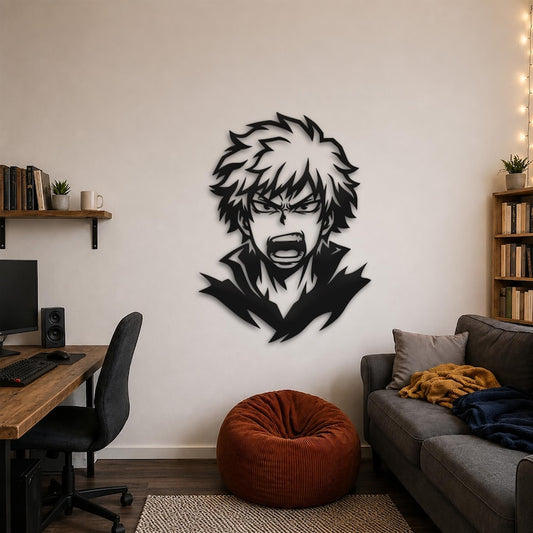 Anime Hero Face Metal Wall Art