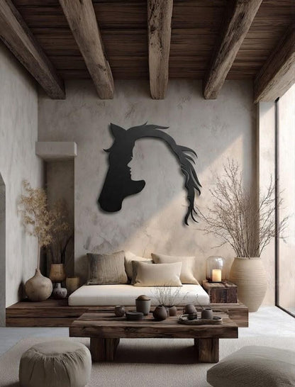 Horse Head Metal Wall Art