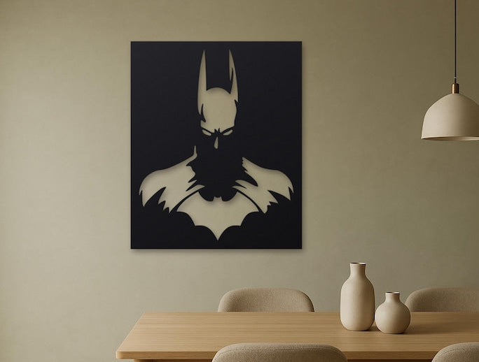 Masked Bat Hero Metal Wall Art