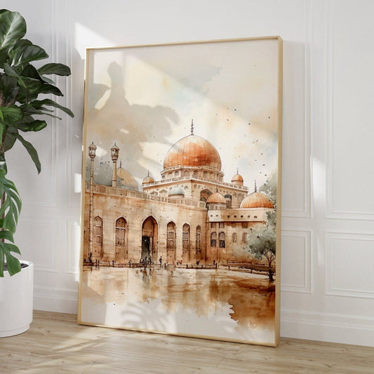 Al-Aqsa Mosque Wall Art | Jerusalem Islamic Decor