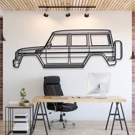 Mercedes G Wagon Logo Metal Wall Art