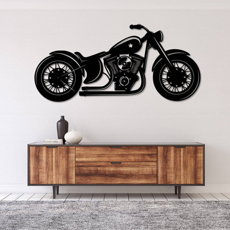 Motorcycle Metal Wall Art
