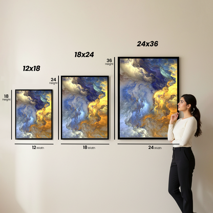 Nordic Decor Abstract Cloud Mist | Wall Art