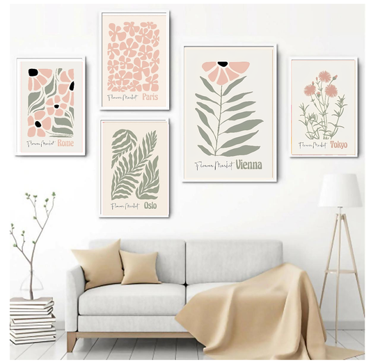Travel Frame set, Aesthetic Style Drawing Room Decor