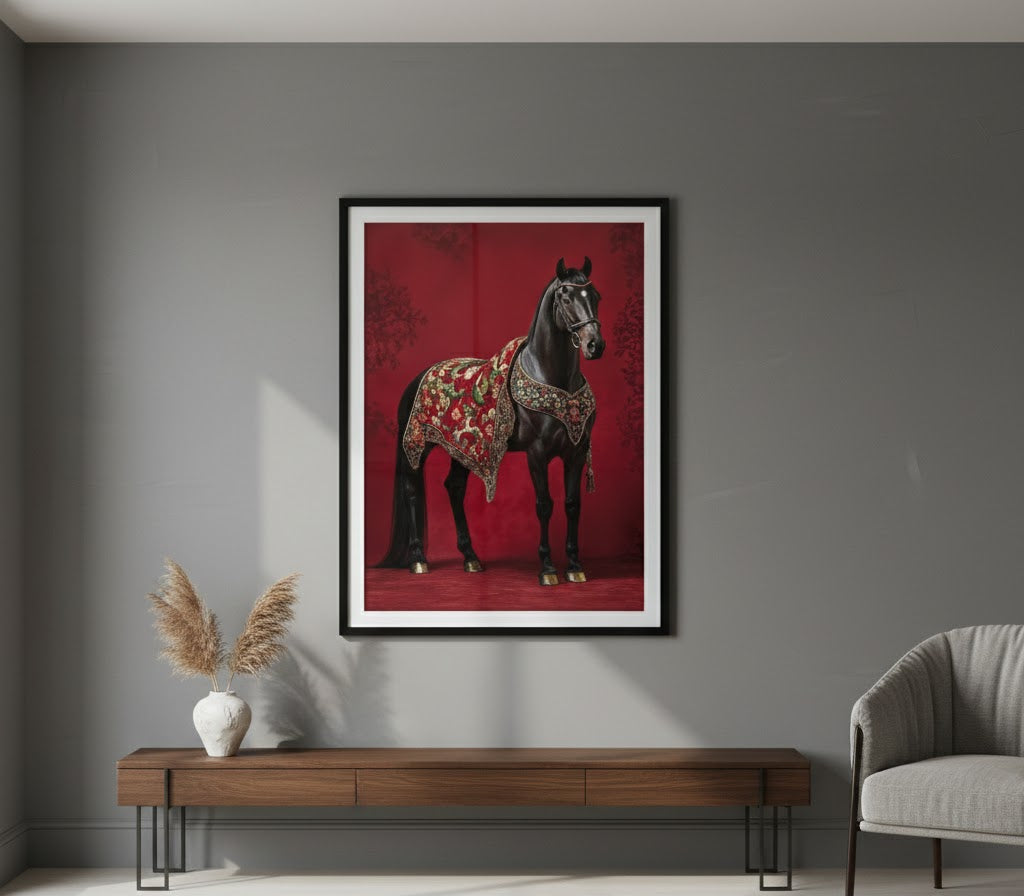 The Royal Stallion Single Wall art