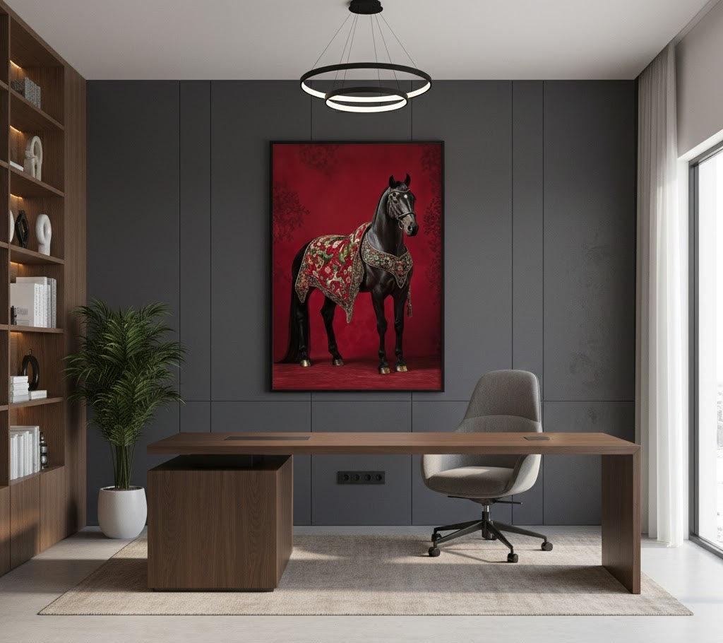 The Royal Stallion Single Wall art
