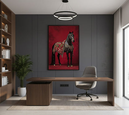 The Royal Stallion Single Wall art