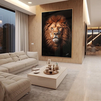 Loin Face Roar Wall art